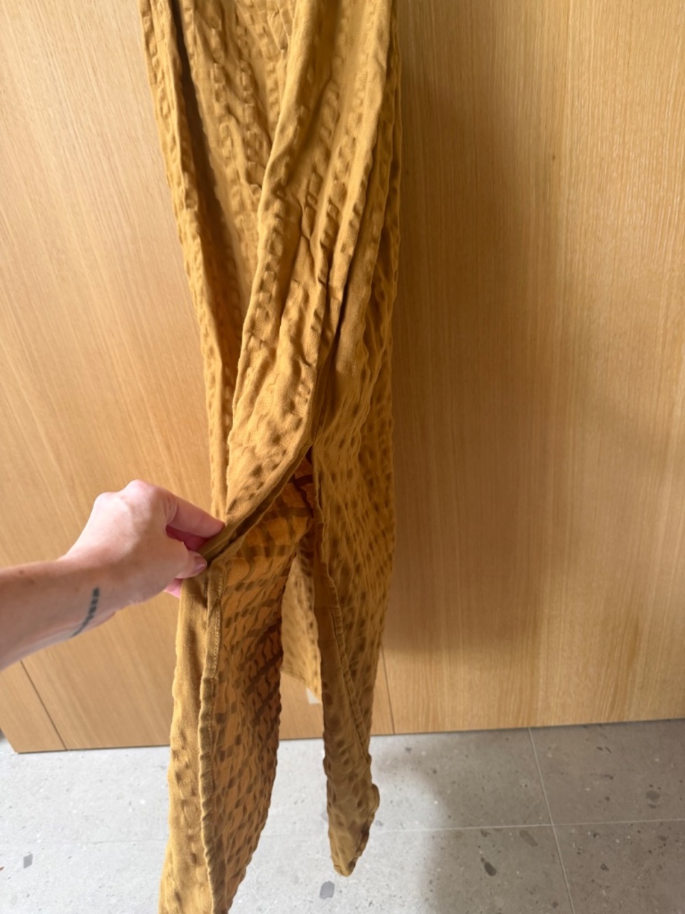 Mara Hoffman Swim Lexi Woven Cotton Dress Mustard Size Small - Picture 9 of 11